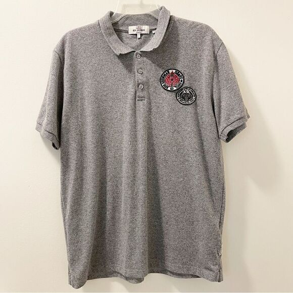 Ben Sherman Northern Soul Badge Pique Polo Shirt - Size Large - Picture 1 of 7